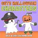 Cute Halloween Characters - Bold And Easy Coloring Book