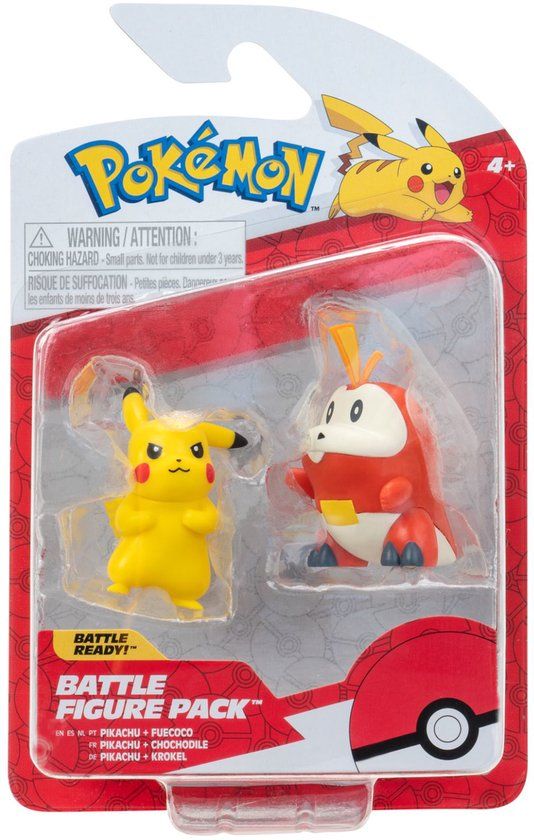 Pokémon actiefiguren speelset 2-pack multicolor speelgoed.