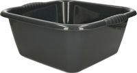 PLASTICFORTE Afwasbak teil - 10 liter - antraciet - kunststof - 36 x 34 x 14,5 cm