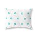 BonaMaison Turkoois-Wit Decoratieve Kussensloop, Kussenhoezen Bank, Decoratieve Kussenhoesjes, Kussensloop; Sofa, Slaapkamer, Kantoor, Auto 45x60 Cm - Ontworpen en vervaardigd in Turkije
