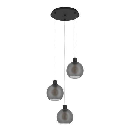 EGLO Cesenatico 1 hanglamp - E27 - Zwart;Grijs