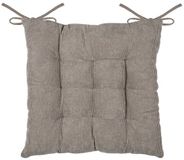 Stof Textile stoelkussen Dandy - beige - 38 x 38 x 5 cm