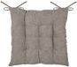 Stof Textile stoelkussen Dandy - beige - 38 x 38 x 5 cm