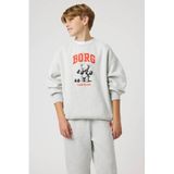 Björn Borg sweater met logo - grijs