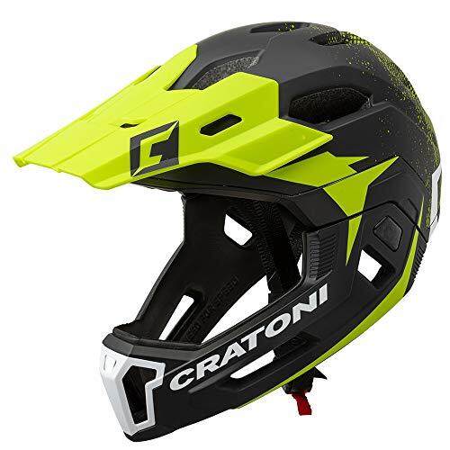 Cratoni 707853VAR - Fietshelm C-MANIAC 2.0MX MTB KLEUR NEG/LIM GROOTTE 52-56