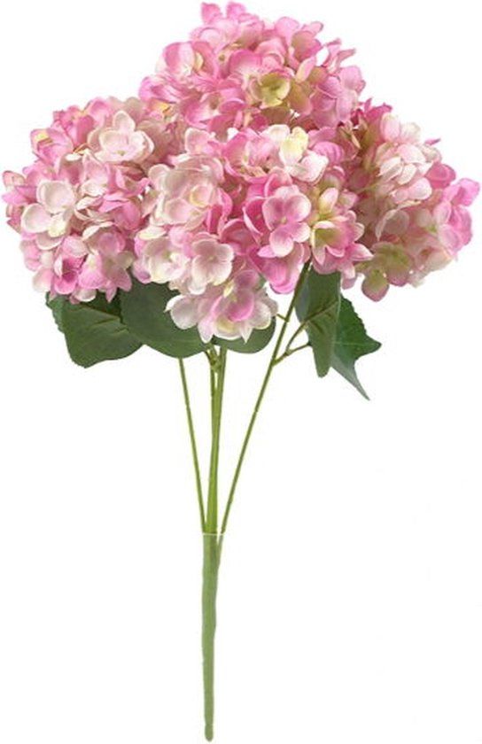 Buitengewoon Boet Buitengewoon de Boet Kunstbloem hortensia 47 cm, roze