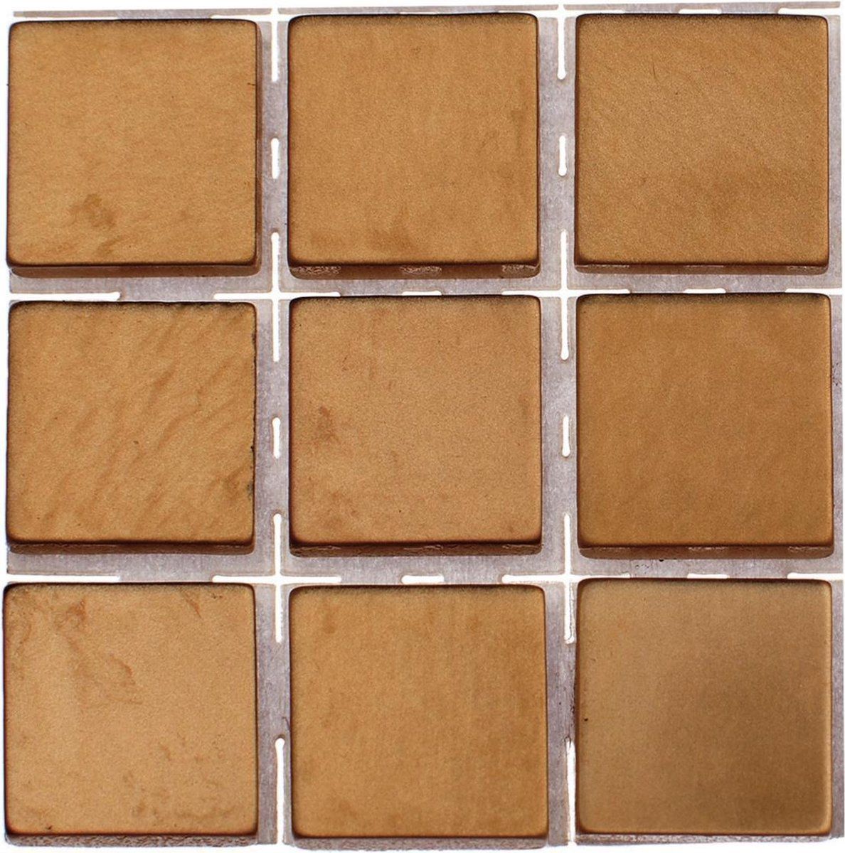 Glorex Hobby Mozaïek Steentjes - Brons - 63 Stuks