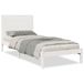 VidaXL Bedframe extra lang zonder matras massief hout wit 90x220 cm