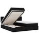 VidaXL Lit plateforme avec matelas, vert foncé, velours, 160x200cm