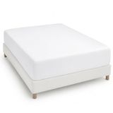 Degrees home Collection Hoeslaken, 150 x 190 x 33 cm, microvezel, polyester, geborsteld, wit