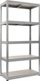 Stålhylla HOME It® Stalen Rek Eenheid met 5 Planken, max 1375 kg, 180x90x45cm