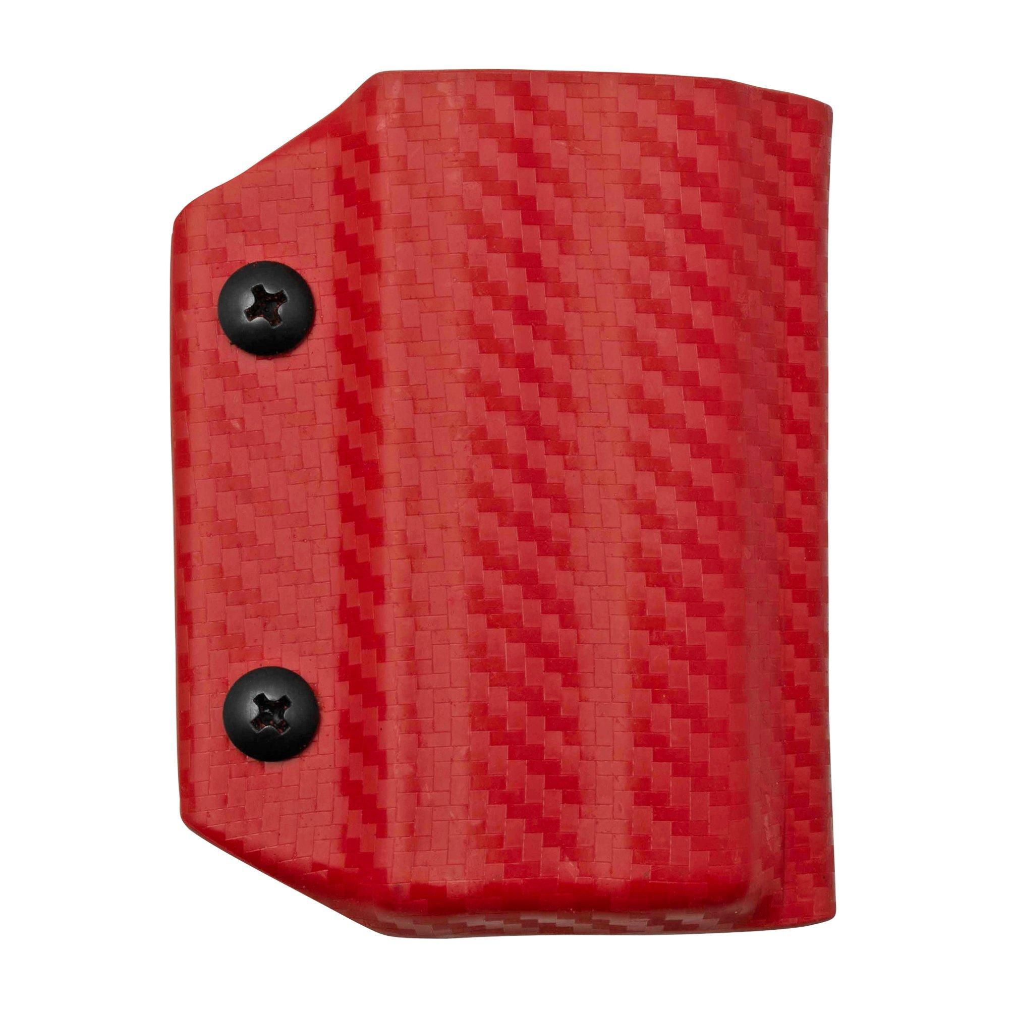 Clip And Carry Kydex Sheath SOG Powerlock, Carbon Fiber Red SPWRLK-CF-RED
