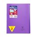 Clairefontaine 981650AMZC Pak met 2 Geniete Schriften Koverbook Violet - 24x32 cm - 96 Pagina’s Kleine Ruitjes met Kantlijn - Wit Papier 90 g - Polypropyleen Omslag