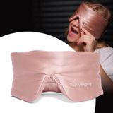Slowwave Premium Silk Sleep Mask - Zijden Slaapmasker - 100% Verduisterend dankzij ‘Wraparound Design’ - Zijde Sleep Mask - Hypoallergeen en Ademend - Alle Slaapposities - Roze