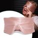 Slowwave Premium Silk Sleep Mask - Zijden Slaapmasker - 100% Verduisterend dankzij ‘Wraparound Design’ - Zijde Sleep Mask - Hypoallergeen en Ademend - Alle Slaapposities - Roze