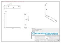 GB GEBR. BODEGRAVEN B.V. Stoelhoek elektrolytisch verzinkt 100mm 82406