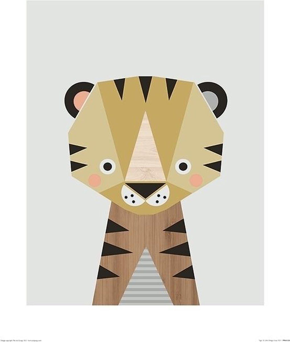 Little Design Haus Tijger Art Print 40x50cm - Multi Color