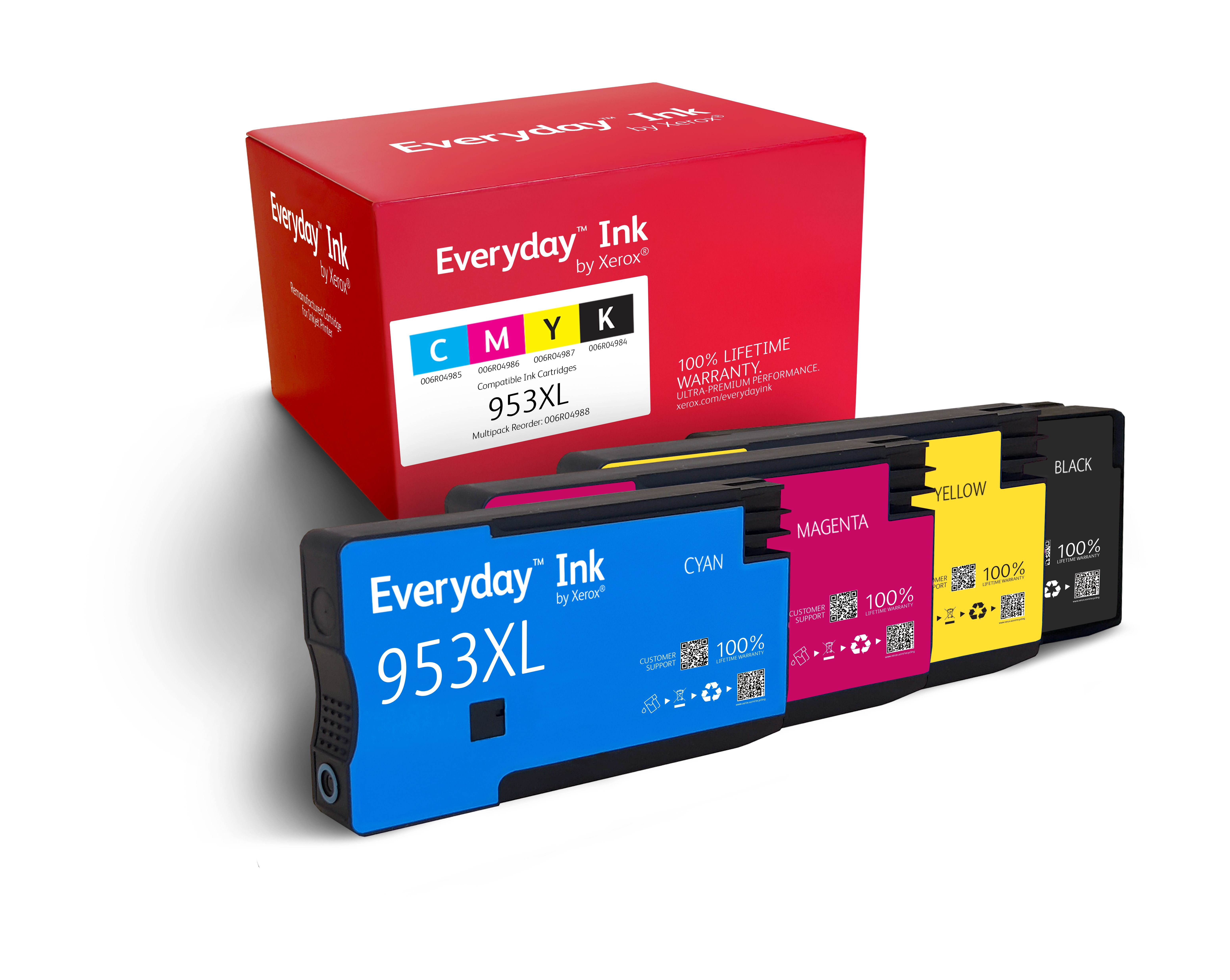 Xerox Everyday™ Multipack Inkt HP953XL Hoge Capaciteit Zwart, Cyaan, Magenta, Geel