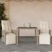 Maison Exclusive - Ensemble de jardin 3 pièces avec table bistrot et chaises, coussins inclus, en polyrotin beige