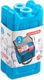 Plasticforte kleine koelelementen - 2x stuks - blauw - 11 x 5.5 cm - kunststof