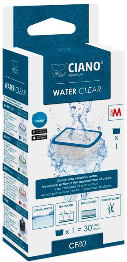 Ciano Vervangende pads CF80 CFBIO150 en CFBIO250 - Water clear