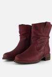 Cellini Plooi Enkellaarsjes rood Nubuck - Maat 36