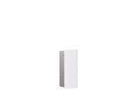emco asis module pure toiletborstelset, inbouw, deurscharnier rechts, glasfront, 436x170mm, 975528405, Kleur: Alpine wit