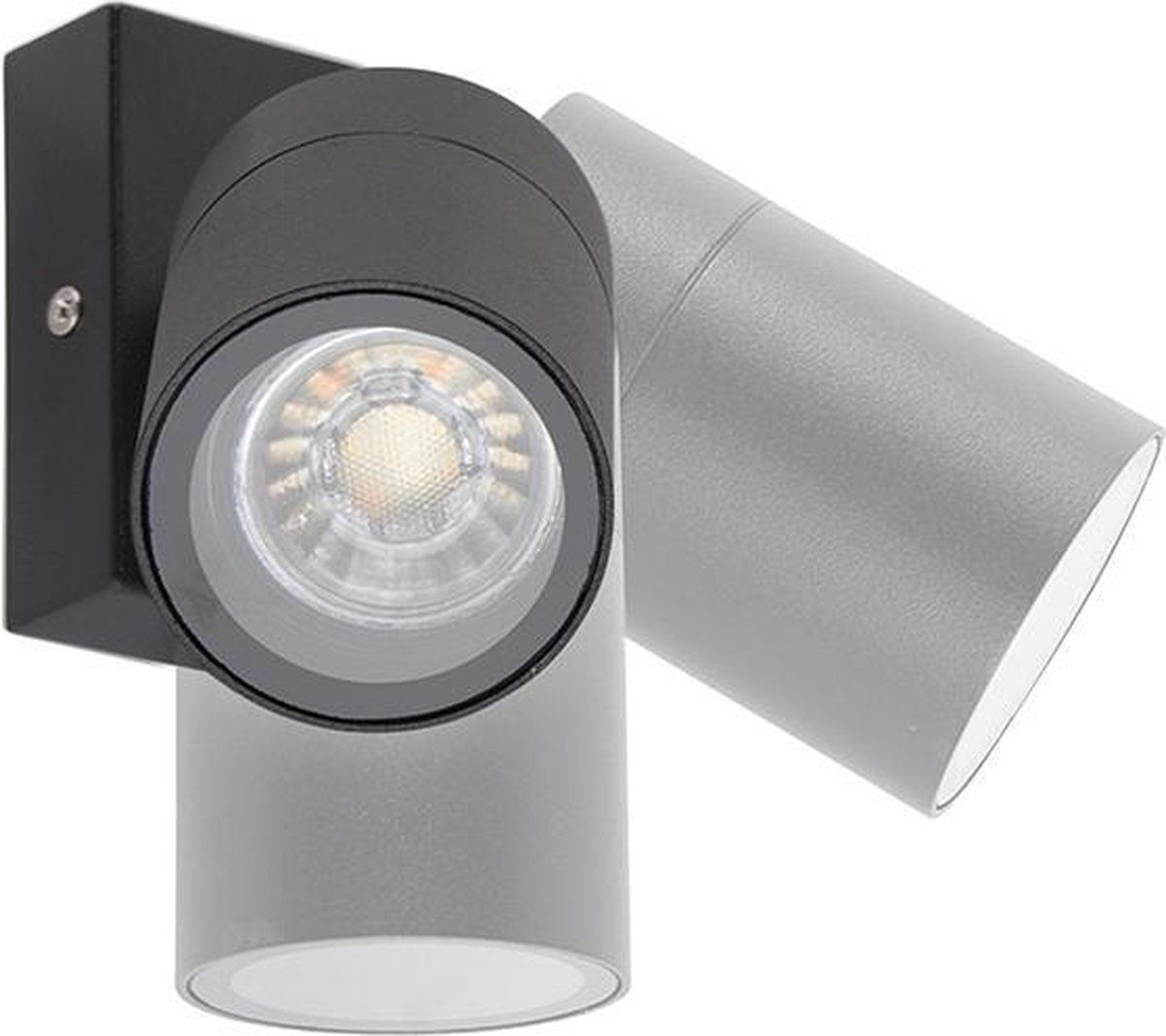 QAZQA Solo - Moderne Wandlamp voor buiten - 1 lichts - D 9.5 cm - Zwart - Buitenverlichting