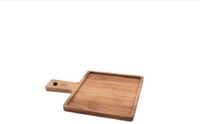 Point-Virgule Hamburgerplank uit acaciahout met handvat 30x25cm
