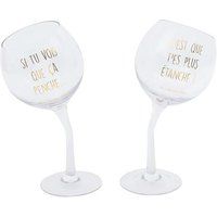 La Chaise Longue Set van 2 39-VF-037 Transparante bekers