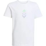 Adidas F50 Graphic T-shirt Korte Mouwen Wit Katoen Jongens 15-16 Years