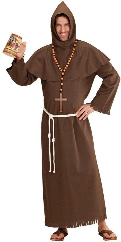 Widmann Monnik & Pater & Priester Kostuum Luxe Trapist Monnik Man Large Carnaval kostuum Verkleedkleding