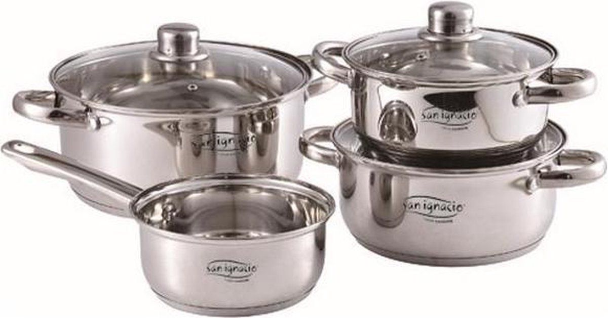 San Ignacio Cassel SG - 7-delige pannenset - RVS