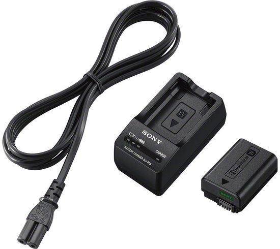 Sony BC-TRW + NP-FW50 Travel Kit - Camera Battery Charger & Adapter
