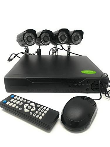 CCTV-N videobewakingsset met infrarood camera's Dvr voeding, 4 kanalen