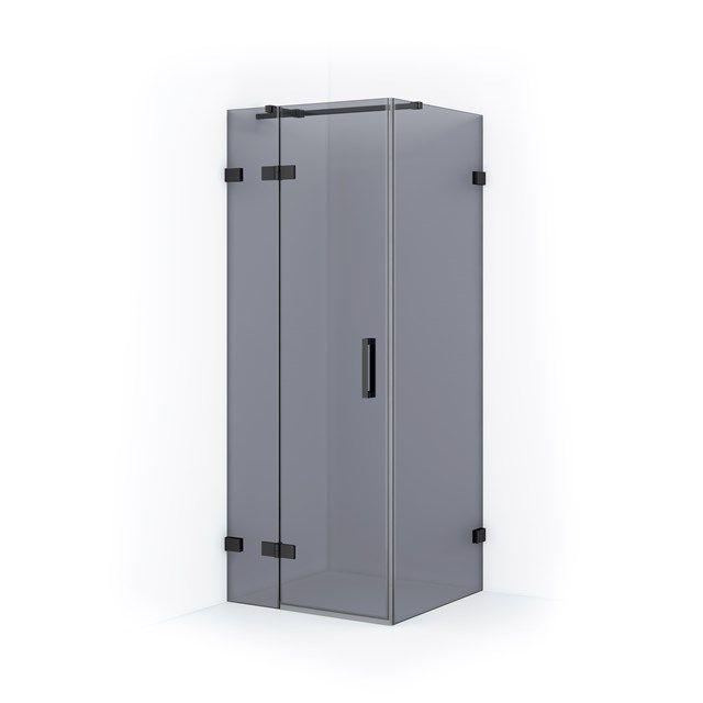 Maxaro Douchecabine Diamond 80x80cm Rookglas Zwart Chroom