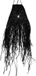 Ancient Wisdom Black Braided Doum Suspension Lamp Shade - 20x15cm