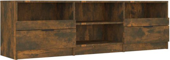vidaXL Tv-meubel 150x33,5x45 cm bewerkt hout gerookt eikenkleurig