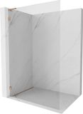 Mexen Lunar L paroi de douche Walk-in gauche 60 x 200 cm, transparent 8 mm, cuivre brossé