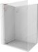 Mexen Lunar L paroi de douche Walk-in gauche 60 x 200 cm, transparent 8 mm, cuivre brossé