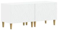 Meuble TV Bois traité blanc
