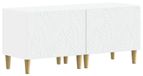 Meuble TV Bois traité blanc