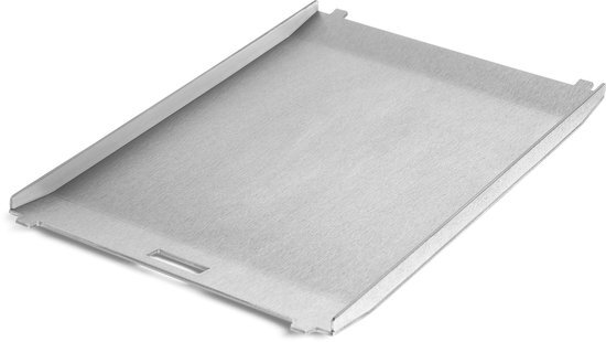 Burnhard Plancha RVS grillplaat voor gasbarbecue JONES, 3 mm materiaaldikte, panfunctie, vaatwasserbestendig, ideaal voor vis, burgers, eieren en bijgerechten - 18,9 cm x 29,2 cm x 1,5 cm