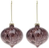 BigBuy Christmas Kerstballen (2 stuks) Kunststof Groen, rood, wit 6.50 cm