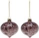 BigBuy Christmas Kerstballen (2 stuks) Kunststof Groen, rood, wit 6.50 cm