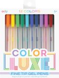 Ooly Color Luxe Gelpennen - 12 stuks - Fijn - Multikleur