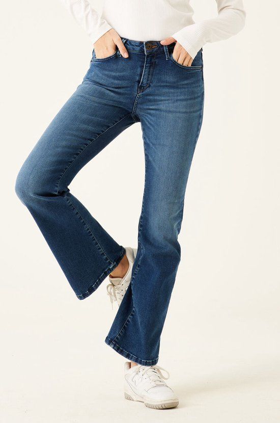 GARCIA Celia Women's Jeans - Size W29/L30 - Blue - Flared Fit - High Waist