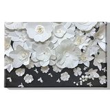 Homemania Wandfoto, bloemen, natuur, voor woonkamer, slaapkamer, meerkleurig, 45 x 3 x 70 cm, HM20KNV45 x 70 – 136, polyester, hout