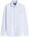 Tommy Hilfiger Heren Lange Mouwen Shirt 38/R Katoen/Elastaan Blauw