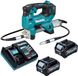 Makita GP 001 GD201 accu-vetpomp 40 V max. 690 bar borstelloos + 2x accu 2,5 Ah + oplader